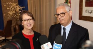 M. Baraka s’entretient avec la ministre finlandaise de l’Agriculture et des Forêts (Mme Essayah)