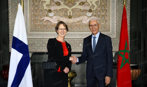 M. Talbi El Alami s’entretient avec la ministre finlandaise de l’Agriculture et des forêts (Mme Essayah)