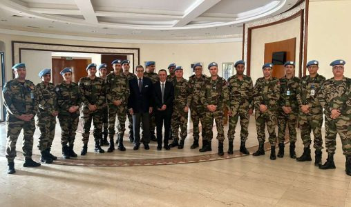 République Centrafricaine | M. Omar Hilale rencontre le contingent marocain à Bangui