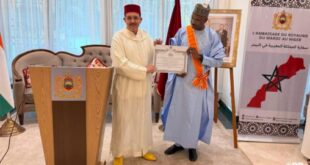 L’ancien ambassadeur du Niger au Maroc décoré du Grand Cordon du Wissam Al Alaoui