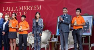 LL.AA.RR le Prince Moulay Rachid et la Princesse Lalla Meryem président la cérémonie de remise des Prix de la 50e édition du Trophée Hassan II et de la 29e édition de la Coupe Lalla Meryem de golf