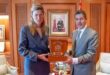 M. Abdennabaoui s’entretient avec la ministre belge de la Justice (Mme Annelies Verlinden)