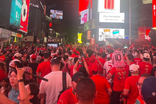 CdM 2026 | Times Square vibre au rythme des supporters marocains avant le choc face au Brésil