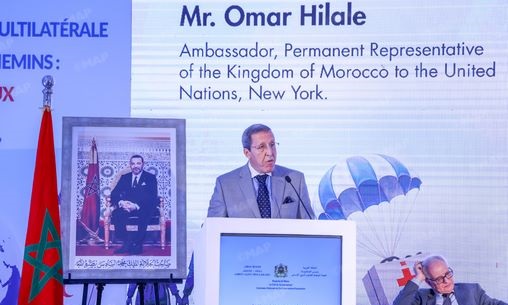 L&rsquo;engagement humanitaire du Maroc procède de la Vision humaniste et humanitaire de SM le Roi (M. Hilale)