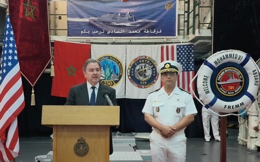 New York | La Marine Royale offre une somptueuse réception à bord de la frégate Mohammed VI