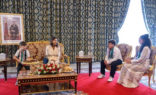 SAR la Princesse Lalla Meryem reçoit les enfants maqdessis au Palais des Hôtes Royaux à Rabat