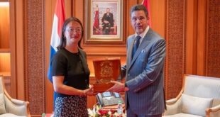 M. Abdennabaoui s’entretient avec la Procureure générale chargée de la coopération judiciaire internationale des Pays-Bas
