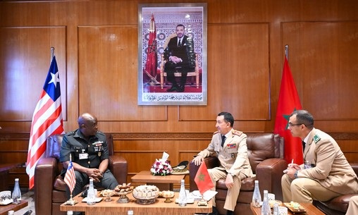 L’Inspecteur Général des FAR s’entretient avec le Chef d’Etat-Major des Forces Armées du Liberia