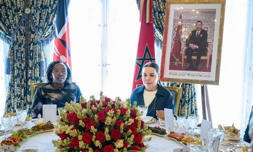 La Princesse Lalla Asmaa préside un déjeuner offert par SM le Roi en l’honneur de la Première Dame du Kenya