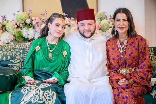 Conclusion, avec la bénédiction de SM le Roi, de l’acte de mariage de Moulay Driss Filali, Fils de la Princesse Lalla Meryem, avec Ahlam Oumha