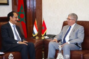 Le Président de la Chambre des représentants reçoit l’ambassadeur du Yémen au Maroc