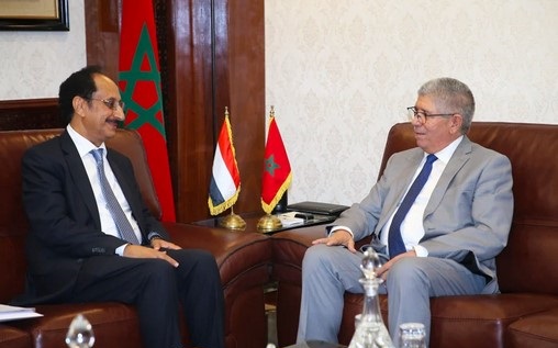 Le Président de la Chambre des représentants reçoit l’ambassadeur du Yémen au Maroc